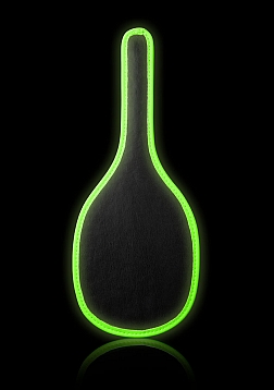 Round Paddle - Glow in the Dark - Neon Green/Black