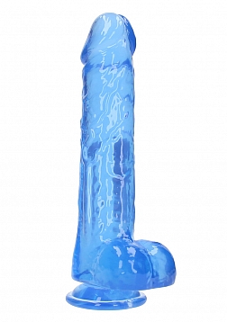 10" / 25,4 cm Realistic Dildo With Balls - Blue