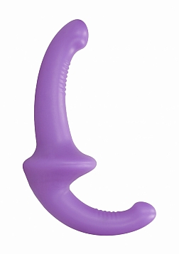 Silicone Strapless Strapon - Purple